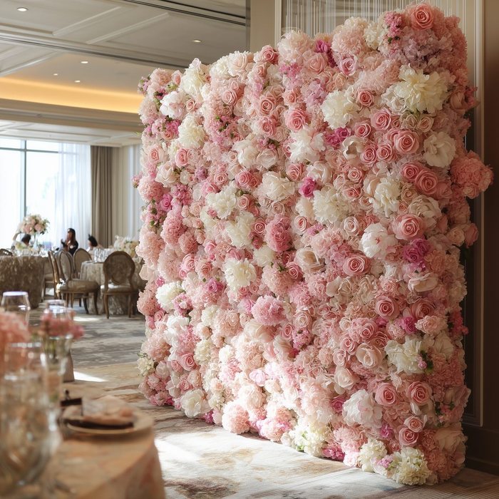 Outdoor flower wall setup guide