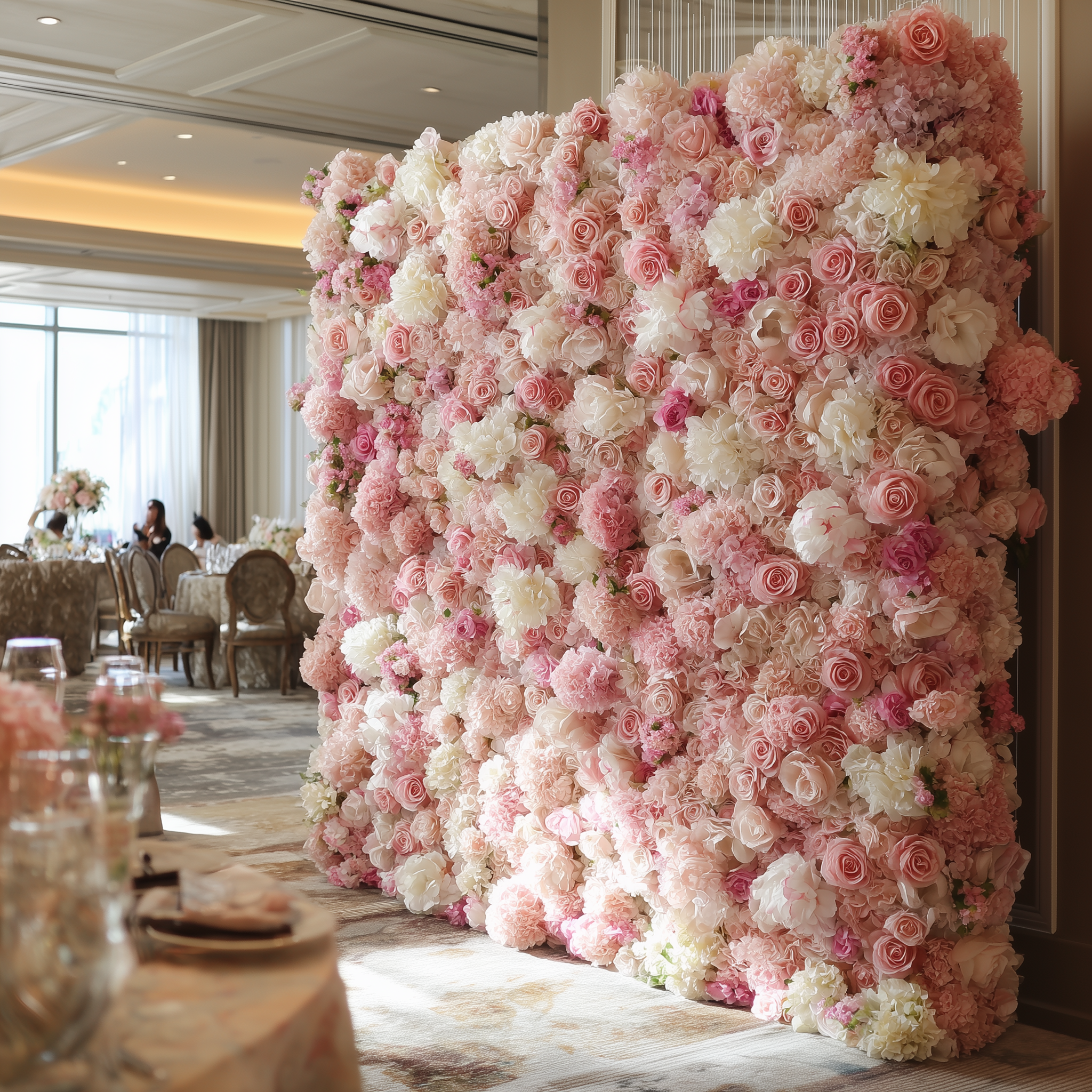 Velvet Rose flower wall — FLORINSKY Atelier