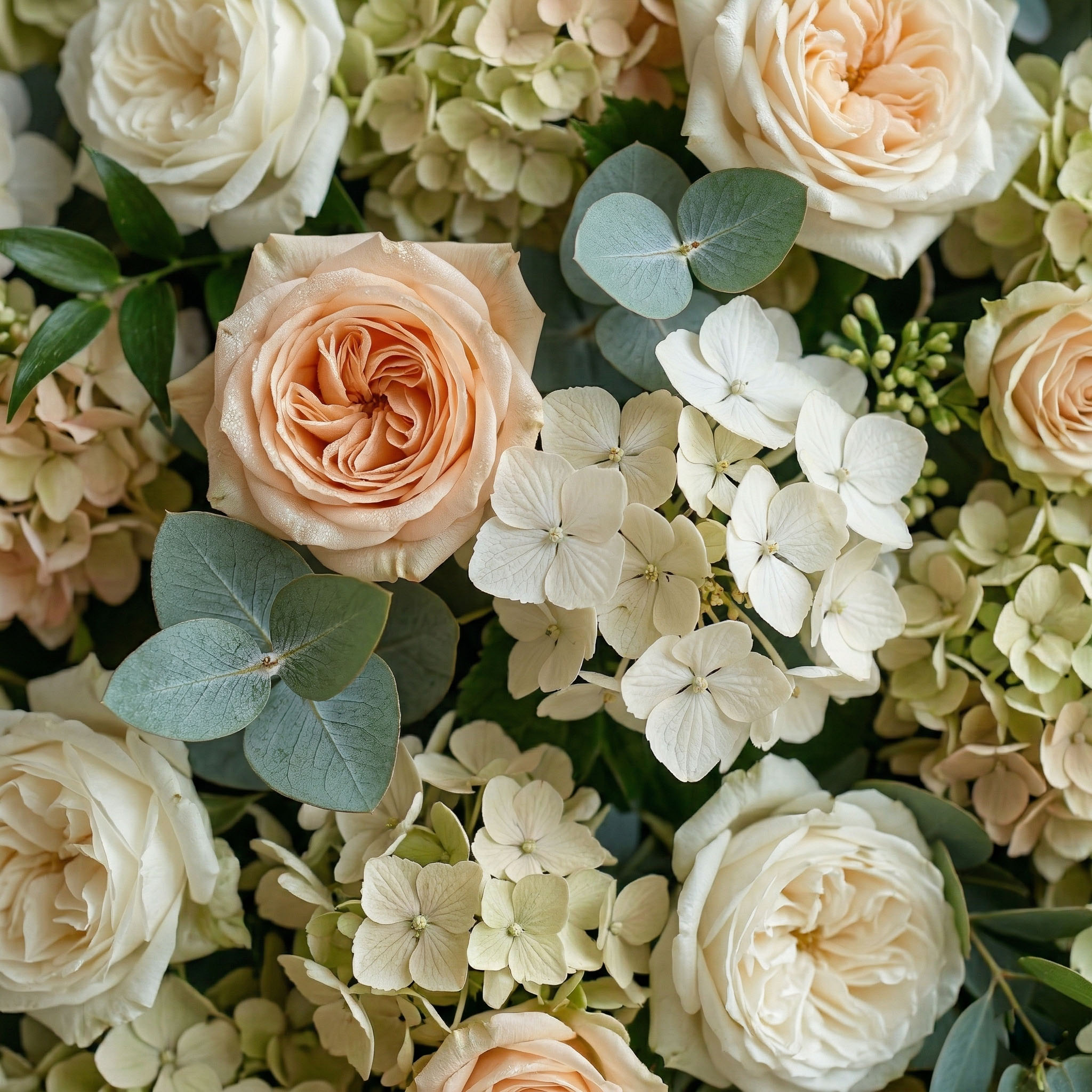 Ivory Bloom flower wall — view 4